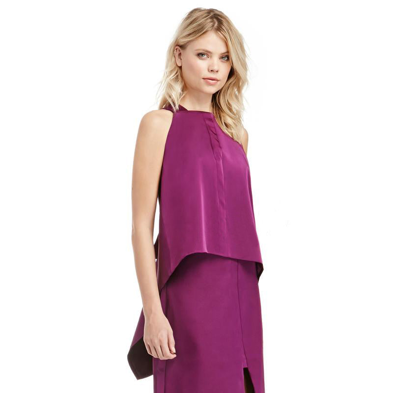 Sleeve Backless Swallowtail Sleeveless Top - Swallow