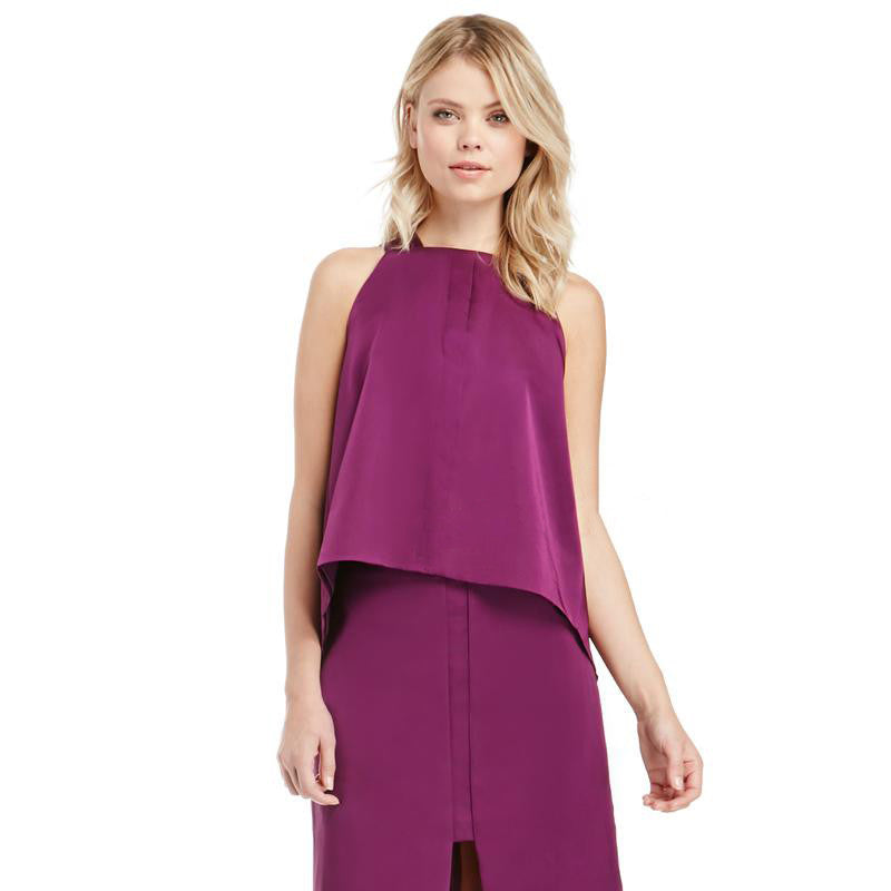 Sleeve Backless Swallowtail Sleeveless Top - Swallow