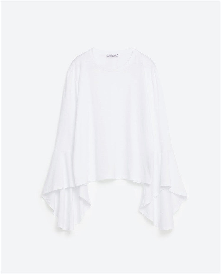 Butterfly Wings Long Sleeved Tee -Black,White